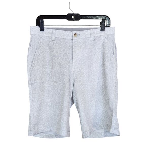 Greg Norman Other - Greg Norman ML75 Microlux Men's Stretch Golf Shorts Gray Pattern Size 30